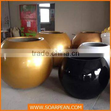 Outdoor Decorative Fiberglass Large Size Flower Pot photo-2