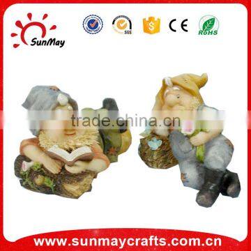 Polyresin garden gnome statues customized