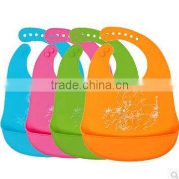 2017 New Style Baby Silicone Bib