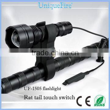 DIY UniqueFire Fit For 1505 flashlight gun mount rat tail touch switch