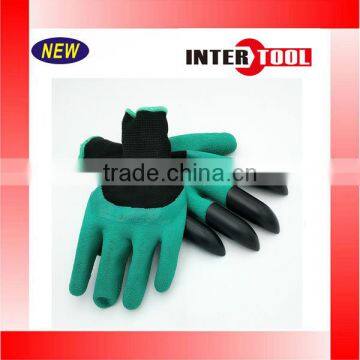 Garden Gloves for Digging & Planting With 4 ABS Plastic Claws Gardening Gloves photo-3