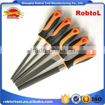 10" 5 Pcs Steel File Rasp Set Bastard Cut Flat Half Round Curved Square Triangle Semicircle