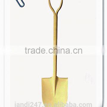 Steel Shovel With Sharp Point And Wooden Handle Shovel