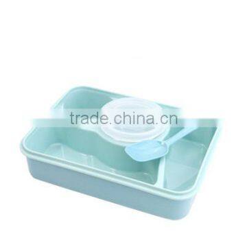 Best Selling High Quality Lovely Pupil Separated Plastic Microwave Oven Kids Lunch Box photo-3
