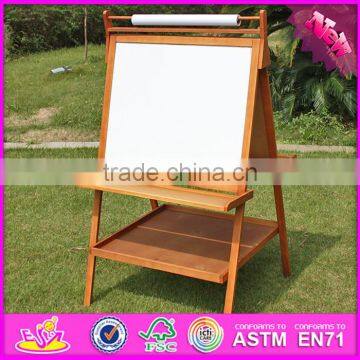 2016 New Design Multi-function Children Wooden Chalkboard Easel for Sale W12B104 photo-5
