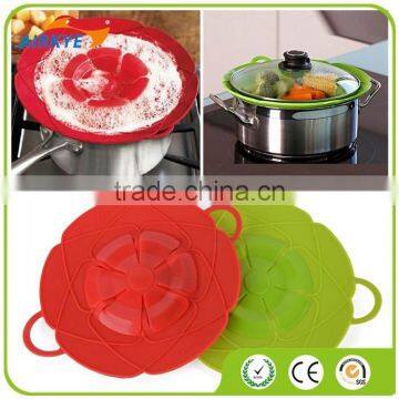 Cooking Overflow Stop Silicone lid Spill Stopper Silicone Cover Lid