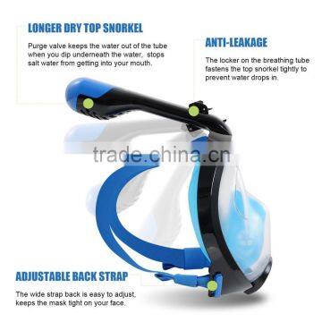 2017 Trending Products Diving Swimming Mask Foldable Full Face Snorkeling Set Watersport Equipment photo-4