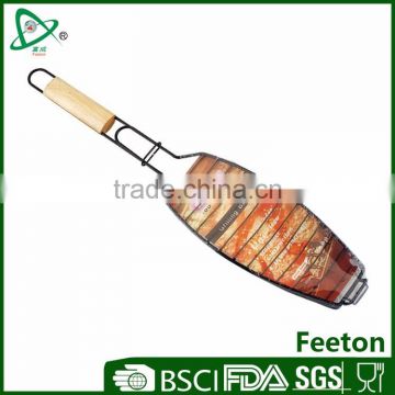 Non-stick barbecue basket bbq grill wire mesh net