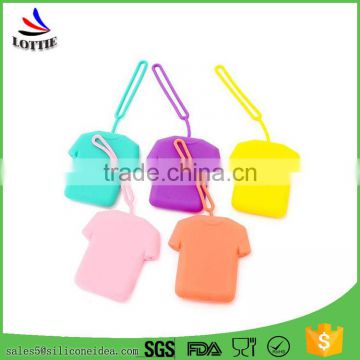 New design Colorful Silicone bag Novelty Silicone card bag lovely silicone key bag