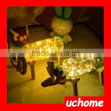 UCHOME Creative Fancy Night Light Mini Glass Deer Night Light Glass Animal Shaped Night Lights photo-4