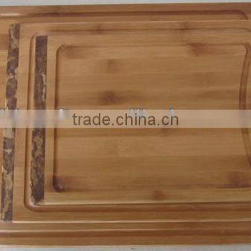 Three sizes bamboo cutting board #32017 WITH HANDLE