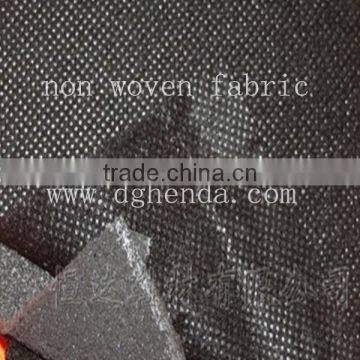 non woven fabric+ pu foam+20D tricot fabric for footwear