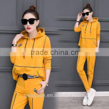 New design plain sweat suits women's hoodies suits sportswear