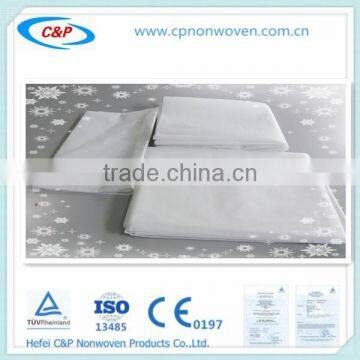 Hot Sale bed sheet ,bed cover with elastic, pillow case for hospital or hotel use with certifications CE&ISO13485