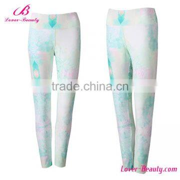 2017 latest high elasticity womens gym 92 polyester 8 spandex leggings
