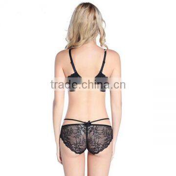 Factory Direct 3/4 Cup Under Thick Lace Bra Set photo-5