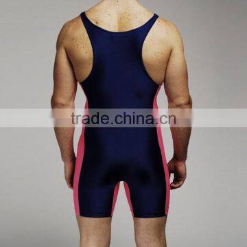 China Factory Cheap Sublimated Custom Wrestling Singlets photo-3