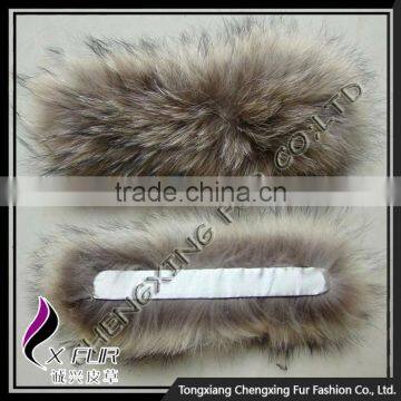 Cuff-2 Lady Fashion Genuine Raccoon Fur Cuff Bracelet photo-2