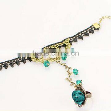 Hot Sale South Korean Jewelry Antique Lace Diamond Jewelry Sets Wholesale photo-4