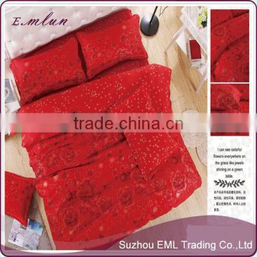 wholesale home textile bedclothes and washing cotton bed linen freshness bedding set EML-12-W1001