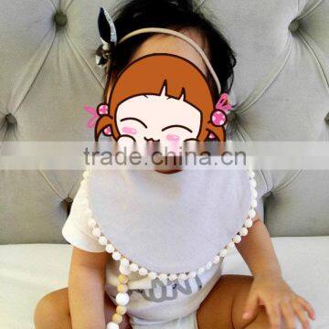 Pom Pom Baby Bibs Kids Feeding Baby Items Hot Selling 2017 Amazon photo-2