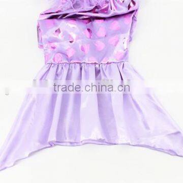 Summer Time Mermaid Costume Paillette Shining Design for Baby Girl Swimsuit Wholesale photo-4