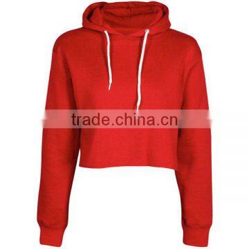 Custom Cotton Womens Crop Hoodies