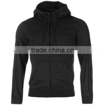 Men zipper up Plain hoodies wihout hood