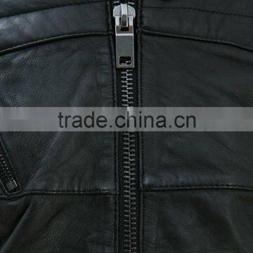Custom Made Cool Motocycle Jacket Man Leather Jacket photo-5