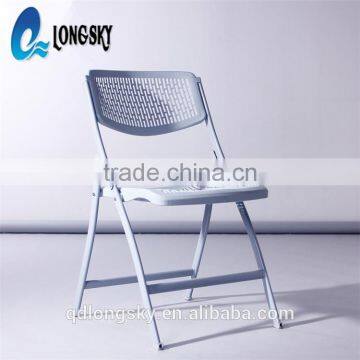 LS-4042 Hot Sale White Plastic Wedding Folding Chair Cheap Plastic Wedding Banquet Rental Folding Chair photo-4