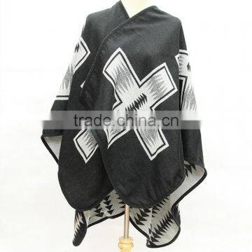 Oversized Cross Dual-use Warm Shawl photo-2