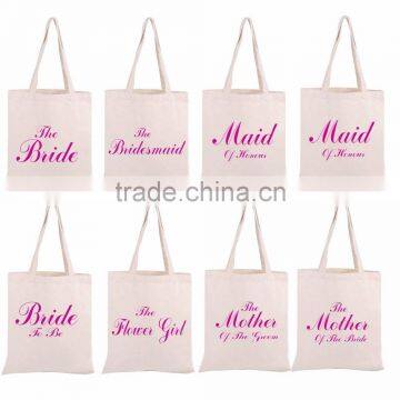 Printed Wedding Party Bridal Tote Bags bridesmaid bag Hen Party Gift Bag BB002