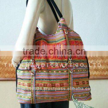 Embroidered HMONG Hill Tribe Tote Handmade Hand Bag