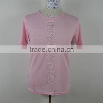 Pink color dry fit sportwear tshirt for women