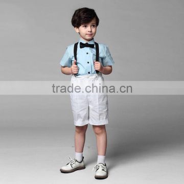 2016 New Hosting Clothes Set Boys Overrall Pants Set For Ring Bearer Wedding Boys Formal Clothing B-NB-CS905-27