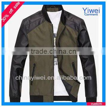 custom cheap 2014 new winter man leather jacket