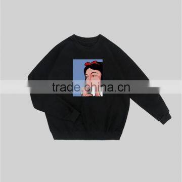 wholesale custom printing raglan sleeve women sweatshirt with cheap price