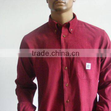 2016 100% Cotton Men's Corduroy Warm Shirt for Winter Season photo-3