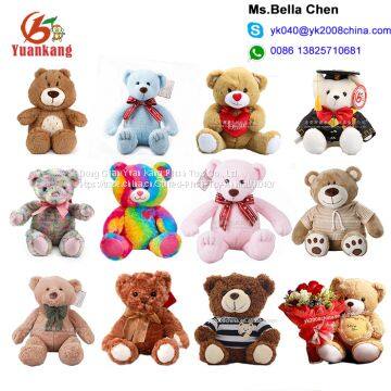 Wholesale Custom 10cm 50 cm 60cm Colorful Pink Ted Bear Funny 3 inch 7 inch 12 inch 5 ft 6 foot Blue Color Magic Teddy B