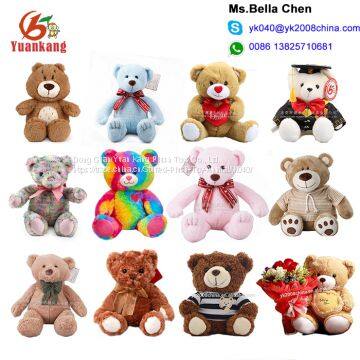 Wholesale Custom 10cm 50 cm 60cm Colorful Pink Ted Bear Funny 3 Inch 7 Inch 12 Inch 5 ft 6 Foot Blue Color Magic Teddy B