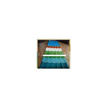 Colored Corrugated Carbon Steel Coil Roofing Sheet / Panel , AISI , ASTM