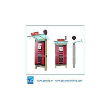 Floor-standing bus shelter double sided road light box