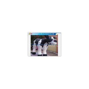 Advertising Large Inflatable Cow / Giant Inflatable Cow Model For Factory Decoration