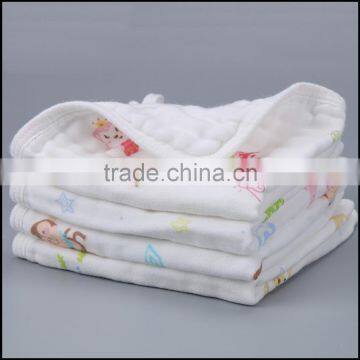 square saliva towel 100% cotton gauze baby handkerchief