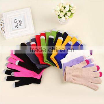 Hot selling wholesale Touch screen winter gloves for promotion iphone glove