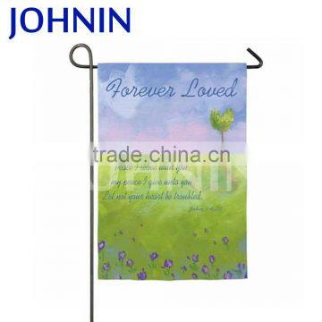 OEM Heat Sublimation Full Color Printing 100% Polyester Garden Flag