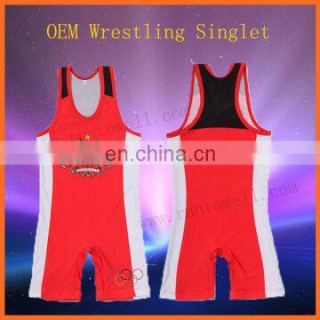 Runtowell 2013 Plain Wrestling Singlet For Custom Design/custom made wrestling singlets