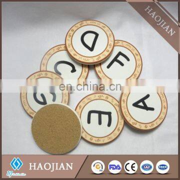 Round Blank Ceramic Coaster With Cork Back White Ceramic Coasters Sublimation Printable photo-5
