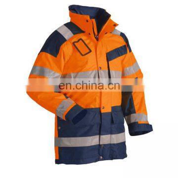 high visibility safety jacket windbreaker jacket winter jacket reflective strip