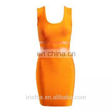 2015 Fashion Design Seamless Dress Short Bandage Evening Dress In Real Photos